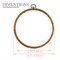 3 Pieces 6.7 Inch Embroidery Hoop Set Imitated Wood Display Frame Embroidery Hoops Circle Cross Stitch Hoop Ring for Art Craft Sewing and Hanging Ornaments Decor